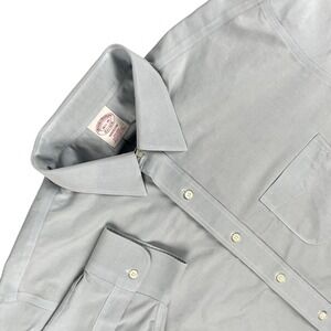 Brooks Brothers Shirt Mens 16.5 Blue Madison‎ Fit Long Sleeve Button Down EUC